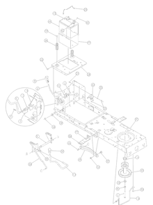 Ptoandcontrols Diagram and Parts List for 13AC762F729 2005 Yard Machines Lawn Tractor